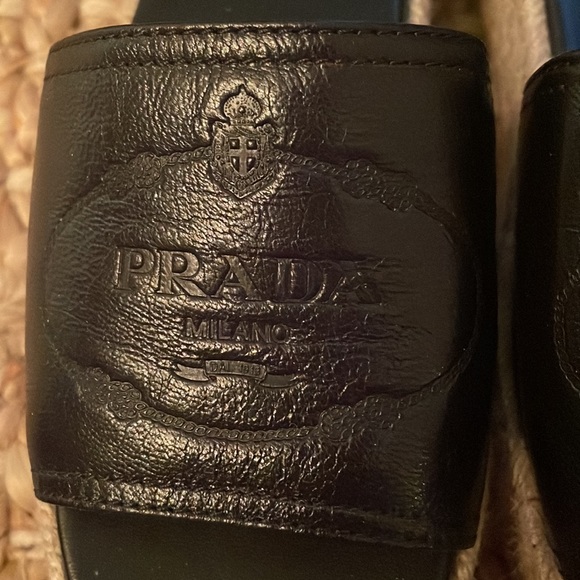 Prada espadrille slides size 39.5 - Picture 2 of 4